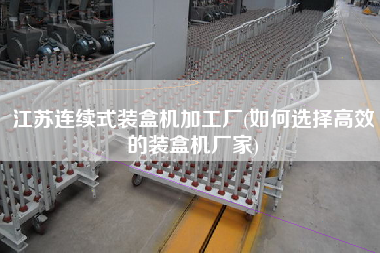 江苏连续式装盒机加工厂(如何选择高效的装盒机厂家)